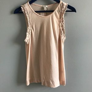J. Crew lace trimmed tank